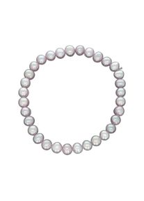 Vivance Damen Armband "Süßwasserzuchtperlen lavendel 6mm", 18cm, Metallmix, lila, Metallmix, Armbänder
