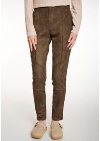Haily's HAILY’S Damen Schlupfhose "LG P TR Zo44e", braun, feminin, Gr. L, unifarben, Web, Obermaterial: 92% Polyester, 8% Elasthan, Hosen, aus Wildlederimitat