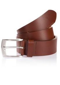 Tom Tailor Damen Ledergürtel "TTANDREW", braun, casual,modisch,klassisch, Gr. 105, unifarben, Rindsleder, Gürtel, 4 cm breit, Herrengürtel, Jeans und