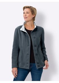 Classic Basics Damen Langjacke, blau, Gr. 40, 100% Polyester, Jacken