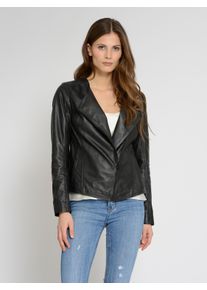 Maze Damen Lederblazer "42021220", schwarz, Gr. L, Obermaterial: 100% Lammleder / Futter: 100% Viskose / Ärmelfutter: 100% Polyester, Blazer