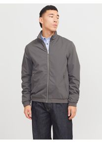 Jack & Jones JACK & JONES Herren Blouson "JJERUSH HARRINGTON BOMBER NOOS", grau, modisch, Gr. XS, unifarben, Web, Obermaterial: 100% Polyester, Jacken, mit