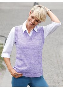 Classic Basics Damen Pullunder "Pullunder", lila, Gr. 48, meliert, 100% Polyacryl, Pullover