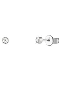 UNIKE JEWELLERY Damen Paar Ohrstecker "MIX & MATCH CLASSICS SOLITÄR, UK.TN.1204.0021", Silber 925 (Sterlingsilber), silber, Silber 925