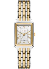Fossil Damen Quarzuhr "RAQUEL", gold, Armbanduhren, Armbanduhr, Damenuhr, Datum, analog, Edelstahlarmband
