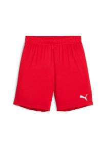 Puma Kinder Trainingsshorts "TEAMGOAL SHORTS JR", rot, sportlich, Gr. 128, unifarben, Interlock, Obermaterial: 100% Polyester, Hosen