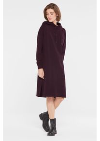 Damen Sweatkleid, lila, casual, Gr. XL, SENSES.THE LABEL, bedruckt, gemustert, Material: 100% Baumwolle, Kleider, aus Baumwolle