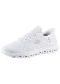 Skechers Herren Slip-On Sneaker "GLIDE-STEP", Gr. 48,5, weiß, Mesh, sportlich, Schuhe, Schlupfschuh, Freizeitschuh, Trainingsschuh mit praktischem