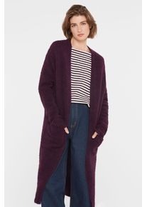 Damen Cardigan, lila, casual, Gr. S, SENSES.THE LABEL, unifarben, Material: 60% Polyacryl, 15% Polyamid, 10% Wolle, 10% Viskose, 5% Alpaka,