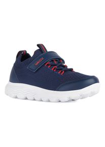 Geox Kinder Sneaker "J SPHERICA BOY", Gr. 29, blau, Synthetik, Textil, casual, Schuhe, mit Wechselfußbett, Freizeitschuh, Halbschuh, Schnürschuh