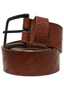 Urban Classics Damen Hüftgürtel "Urban Classics Unisex Allover Logo Belt", braun, Gr. S, 100% Polyester, Gürtel