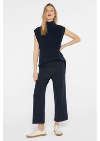 Damen Pullunder, blau, casual, Gr. XS, SENSES.THE LABEL, Strukturmuster, Material: 100% Baumwolle, Pullover, aus Baumwolle