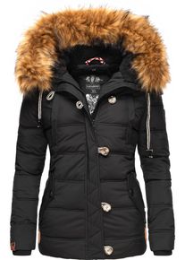 Navahoo Damen Winterjacke "Zoja", schwarz, casual, Gr. XL, Oberstoff: 100% Polyester, Futter: 100% Polyester, Wattierung: 100% Polyester,