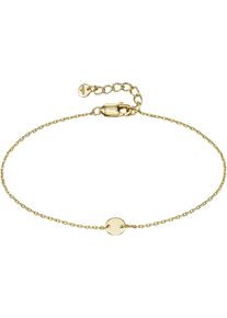 Kangaroos Damen Silberarmband "Schmuck Geschenk Silber 925 Armschmuck Ankerkette Plättchen, K0057B", Silber 925 (Sterlingsilber), gold, Silber 925