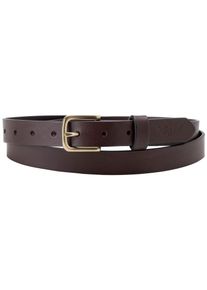 Levi's LEVI'S Damen Ledergürtel "NEWNARROW", braun, modisch, Gr. 105, unifarben, Rindsleder, Gürtel, Unisex