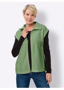 Classic Basics Damen Fleeceweste, grün, Gr. 50, unifarben, 100% Polyester, Westen