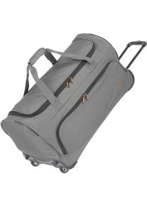 Travelite Reisetasche "Basics Fresh, 71 cm, schwarz", grau, Polyester, Taschen, Duffle Bag Reisegepäck Reisebag mit Rollen