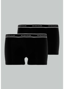 Tom Tailor Herren Boxershorts "Kentucky", Gr. 5, schwarz, Single Jersey, Obermaterial: 95% Baumwolle, 5% Elasthan, unifarben, Unterhosen, mit