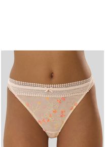 Lascana Damen Tanga "Jasmin", Gr. 40, bunt, Microtouch, Obermaterial: 70% Polyamid, 25% Polyester, 5% Elasthan, Unterhosen, in floraler Optik