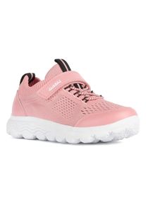 Geox Kinder Sneaker "J SPHERICA GIRL", Gr. 32, rot, Synthetik, Textil, modisch, Schuhe, mit elastischem Einsatz, Freizeitschuh, Halbschuh, Schnürschuh