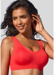 Nuance Damen Bralette-BH, Gr. M, rot, Microtouch, Obermaterial: 82% Polyamid, 18% Elasthan, Basic, BHs, SEAMLESS, ohne Bügel, mit integriertem