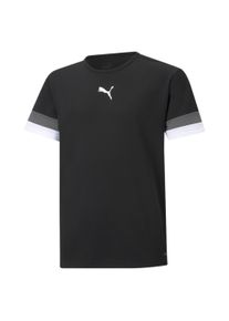 Puma Kinder Trainingstop "TEAMRISE JERSEY JR", schwarz-weiß, sportlich, Gr. 140, unifarben, Netz, Obermaterial: 100% Polyester, Tops