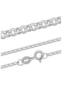 Firetti Damen Collierkettchen "Schmuck Geschenk Silber 925 Erbskettengliederung 1,75 mm breit", 42, Silber 925 (Sterlingsilber), B: 1,75mm, silber,