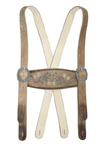 JCC Herren Hosenträger "31023205", beige, Gr. 58, Obermaterial: 100% Ziegenvelours; Schnalle aus Metall, Hosenträger