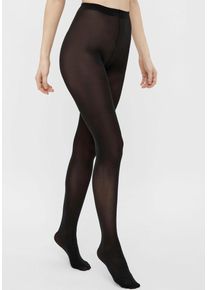 Pieces Damen Feinstrumpfhose "PCNEW NIKOLINE 40 DEN 2 PACK TIGHTS NOOS", Gr. L, schwarz, Obermaterial: 94% Polyamid, 6% Elasthan, transparent,