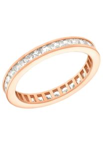 Amor Damen Fingerring "Plain", 50, Silber 925 (Sterlingsilber), 3mm, rosa, Silber 925 (Sterlingsilber), Fingerringe, mit Zirkonia (synth.)