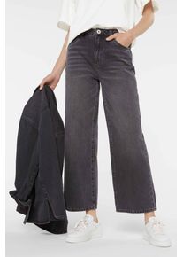 Damen Regular-fit-Jeans, grau, casual, Gr. 28, SENSES.THE LABEL, vintage, Material: 100% Baumwolle, Jeans, aus Baumwolle