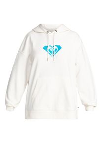 Roxy Damen Kapuzensweatshirt "Roxy Life Warm Blue Hug", weiß, Gr. XS, 80% Baumwolle, 20% Polyester, Sweatshirts