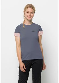 Jack Wolfskin Damen Funktionsshirt "NARROWS T W", grau, Gr. XXL, 100% POLYESTER, Shirts