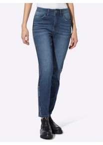 Heine Damen Push-up-Jeans, blau, Gr. 34, unifarben, 95% Baumwolle, 3% Polyester, 2% Elasthan, Jeans