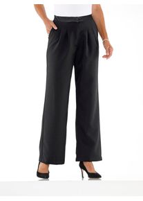 Classic Basics Damen Marlene-Hose, schwarz, Gr. 27, unifarben, 100% Polyester, Satin:100% Polyester, Hosen