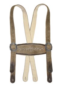JCC Herren Hosenträger "31023201", beige, Gr. 52, Obermaterial: 100% Ziegenvelours; Schnalle aus Metall, Hosenträger