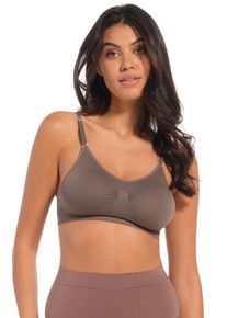 Damen Bustier "Comfort Bra", MAGIC BODYFASHION, Gr. XXL, braun, Obermaterial: 89% Polyamid, 11% Elasthan, unifarben, feminin, BHs, bequemer nahtloser
