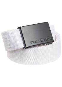 Urban Classics Damen Hüftgürtel "Urban Classics Unisex Canvas Belt", schwarz-weiß, 100% Polyester, Gürtel