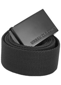 Urban Classics Damen Hüftgürtel "Urban Classics Unisex Long Canvas Belt", schwarz, Gr. 140, 100% Polyester, Gürtel