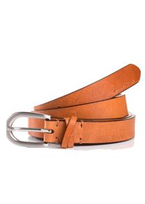 Tom Tailor Damen Ledergürtel "TTNELLY", braun, casual,klassisch,feminin, Gr. 100, unifarben, Rindsleder, Gürtel, 2 cm breiter Damengürtel, modisch