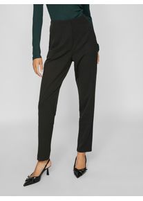 Vila Damen Anzughose "VIVARONE HW PANTS-NOOS", schwarz, modisch, Gr. 44, unifarben, Web, Obermaterial: 66% Polyester, 28% Viskose, 6% Elasthan, Hosen