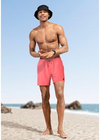 Brunotti Herren Badeshorts, pink, Gr. XXL, Obermaterial: 100% Polyester, Badehosen
