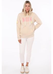 Zwillingsherz Damen Hoodie "Limited Edition", beige, casual, Gr. L, Sweatware, Obermaterial: 50% Baumwolle, 50% Polyester, Sweatshirts, mit Kapuze,