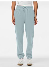 Pieces Damen Jogginghose "PCCHILLI HW SWEAT PANTS NOOS BC", blau, casual, Gr. M, unifarben, Web, Obermaterial: 50% Baumwolle, 50% Polyester, Hosen