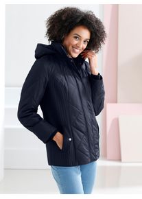 Classic Basics Damen Langjacke, blau, Gr. 38, unifarben, 100% Polyester, Futter und Wattierung:100% Polyester, Jacken