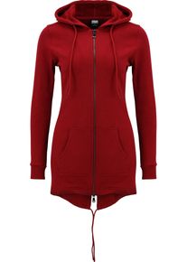 Urban Classics Damen Sweatjacke "Urban Classics Damen Ladies Sweat", rot, Gr. M, unifarben, 63% Baumwolle, 37% Polyester, Sweatjacken