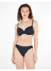 Damen Bikinislip "BIKINI", Tommy Hilfiger Underwear, Gr. XS, schwarz, Jersey, Obermaterial: 79% Polyamid, 21% Elasthan, unifarben, Unterhosen, mit