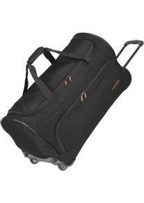 Travelite Reisetasche "Basics Fresh, 71 cm, schwarz", schwarz, Polyester, Taschen, Duffle Bag Reisegepäck Reisebag mit Rollen
