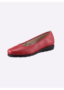 Classic Basics Damen Ballerina, Gr. 36, lila, Glattleder, Basic, Schuhe