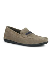 Geox Herren Mokassin "U ASCANIO A", Gr. 40, grau, Veloursleder, casual, Schuhe, Loafer, Pennyloafer, Slipper mit Geox Spezial Membrane
